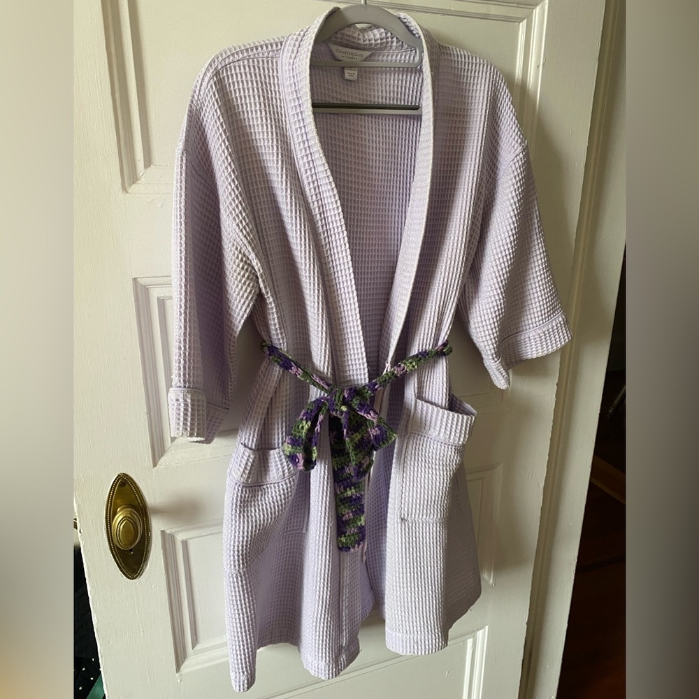 🌻 Women's Lavender Waffle Robe